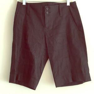 Bebe Black Linen Shorts